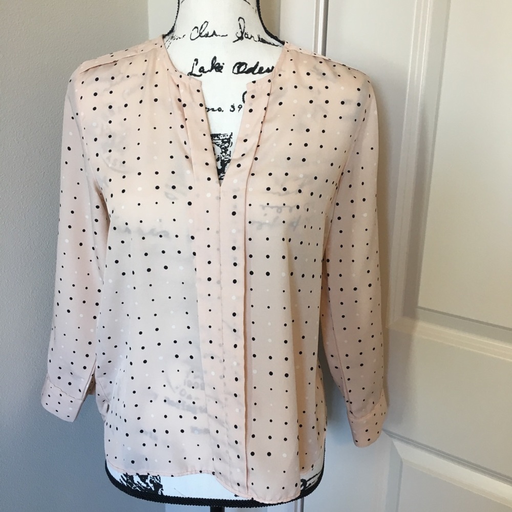 Ann Taylor polka dot blouse